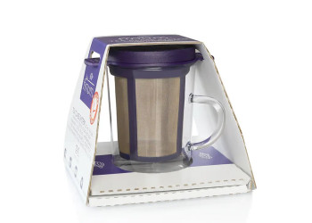 Set Verre Double Paroi (20cl) et Filtre à Thé Flottant FINUM