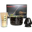 SET MATCHA NOIR - INTERIEUR VERT 
