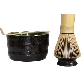 SET MATCHA NOIR - INTERIEUR VERT 