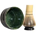 SET MATCHA NOIR - INTERIEUR VERT 