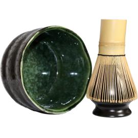SET MATCHA NOIR - INTERIEUR VERT 