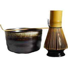 SET MATCHA MARRON MÉTALLISÉ 