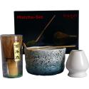 SET MATCHA BLEU MOUCHETÉ 