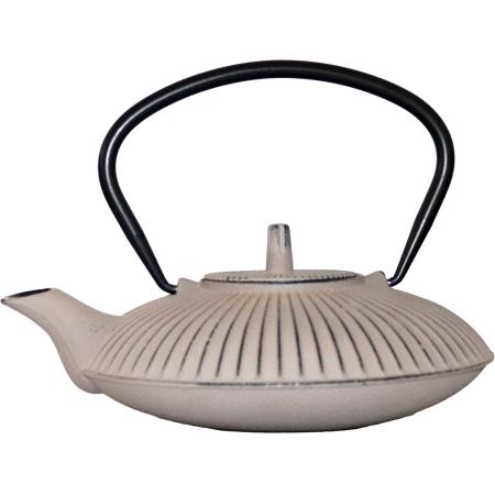 THEIERE FONTE STRIEE BEIGE 0.8L