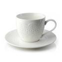 TASSE/SOUCOUPE LACE BLANC 25CL