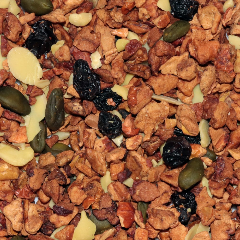Le Montélimar, eau de fruits au nougat avec pistaches, amandes effilées et chocolat blanc