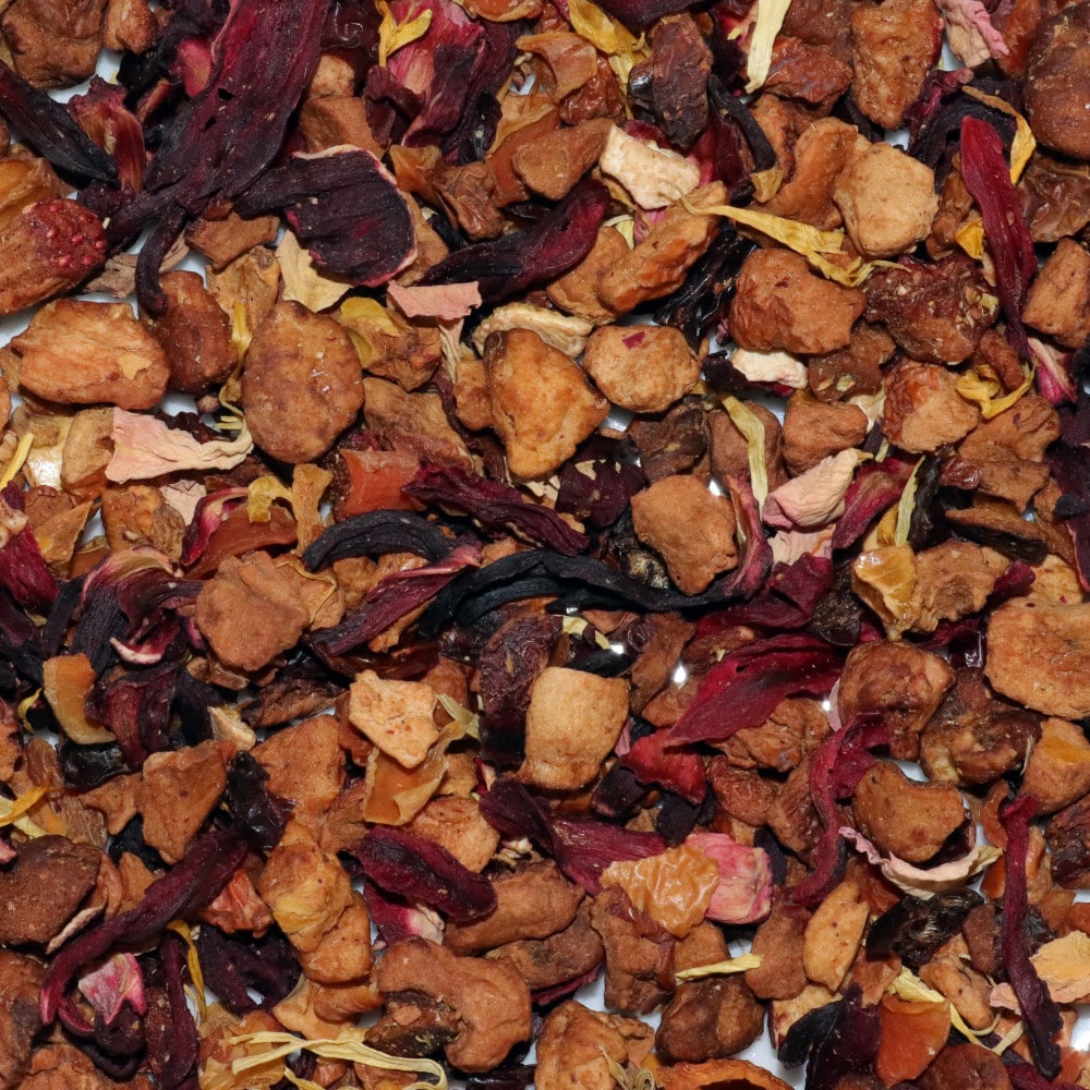 Sunset Beach Bio, eau de fruits à la fraise et à l'hibiscus avec écorces d'orange