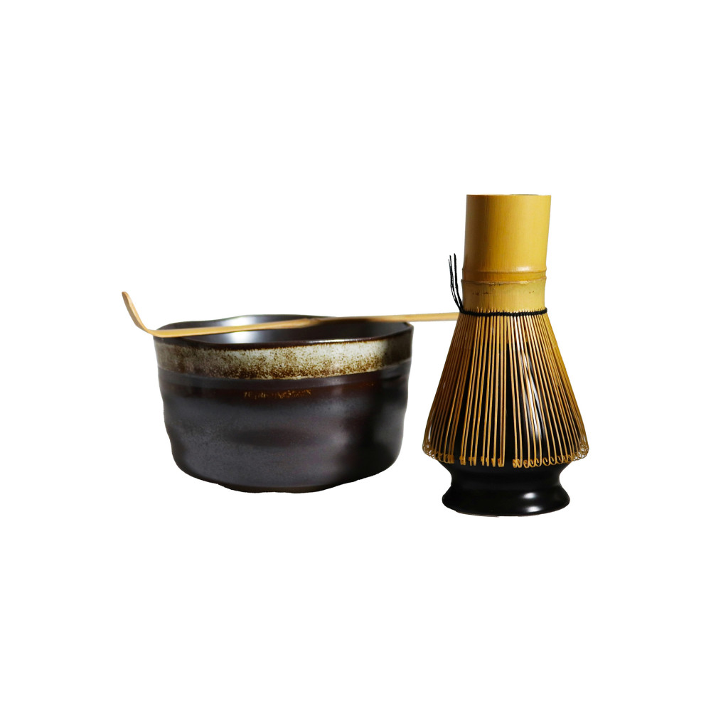 SET MATCHA MARRON MÉTALLISÉ