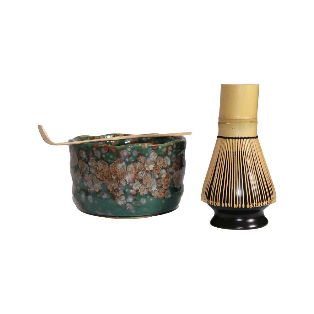 SET MATCHA VERT - MARRON