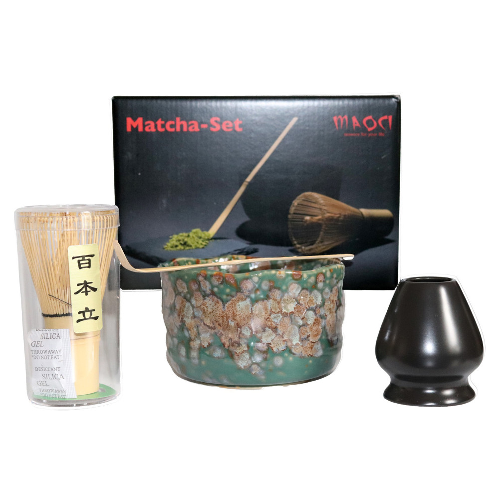 SET MATCHA VERT - MARRON