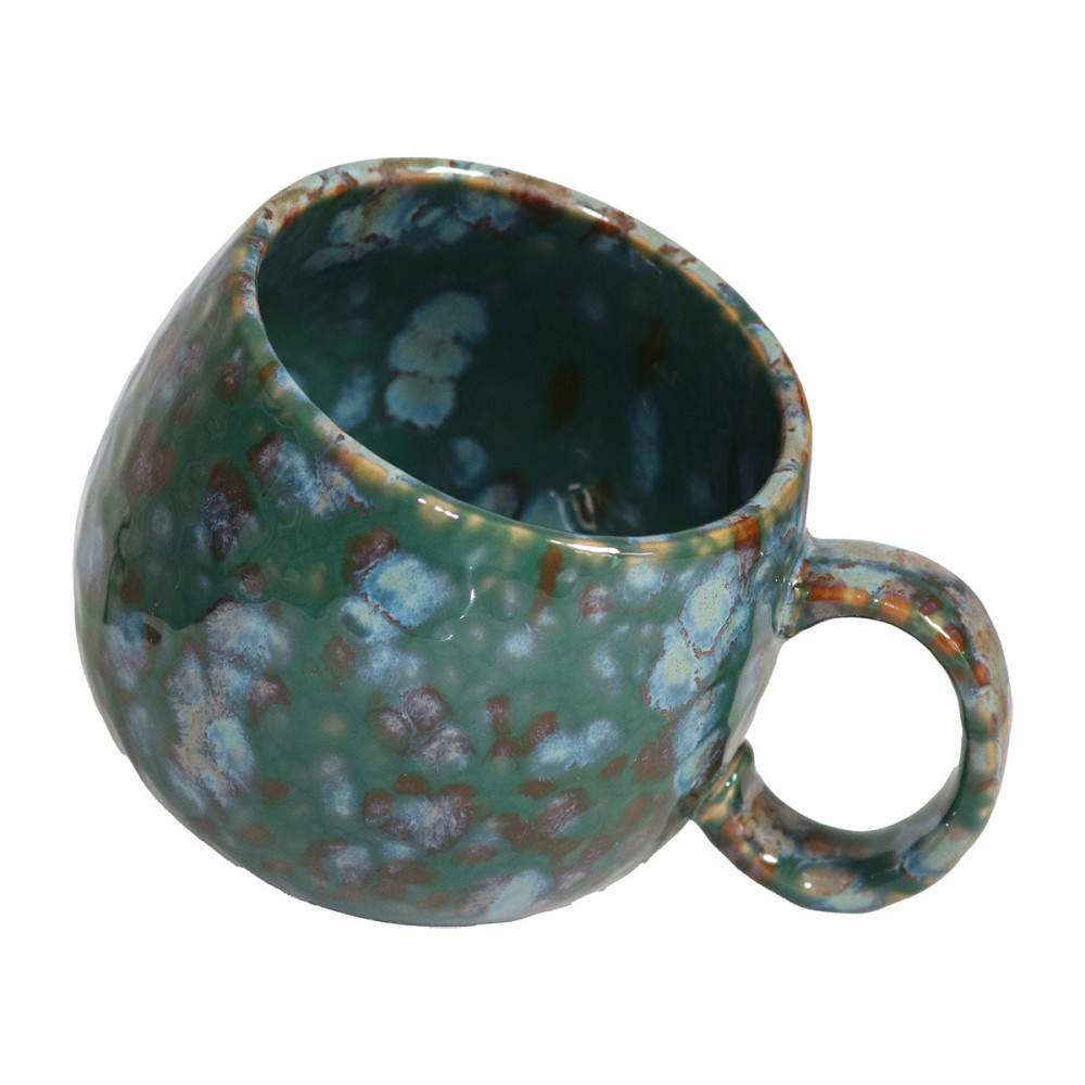 MUG BOULE 50CL VERT/BLEU