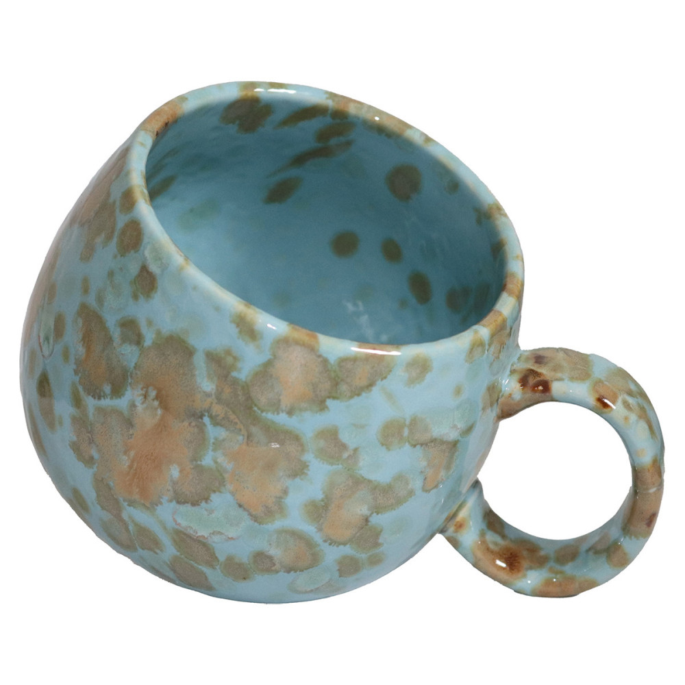 MUG PORCELAINE BOULE 50CL BLEU AZURE