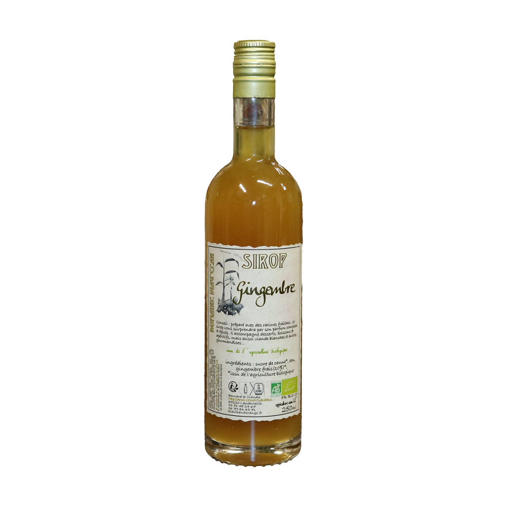 SIROP ARTISANAL GINGEMBRE 25CL BIO