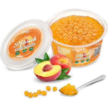 Perles de fruits Pêche 450 g, popping boba | MY SWEET TEA