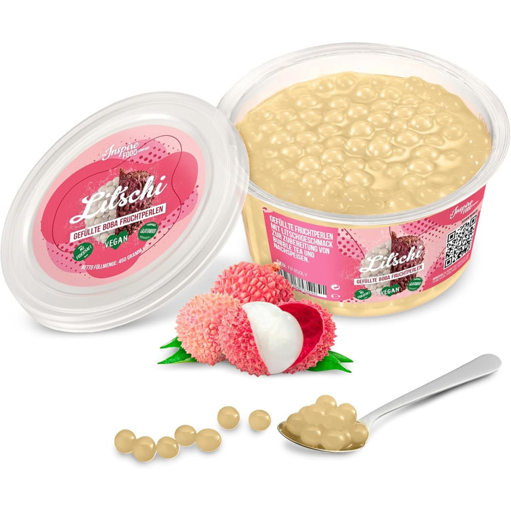Perles de fruits Litchi 450 g, popping boba | MY SWEET TEA