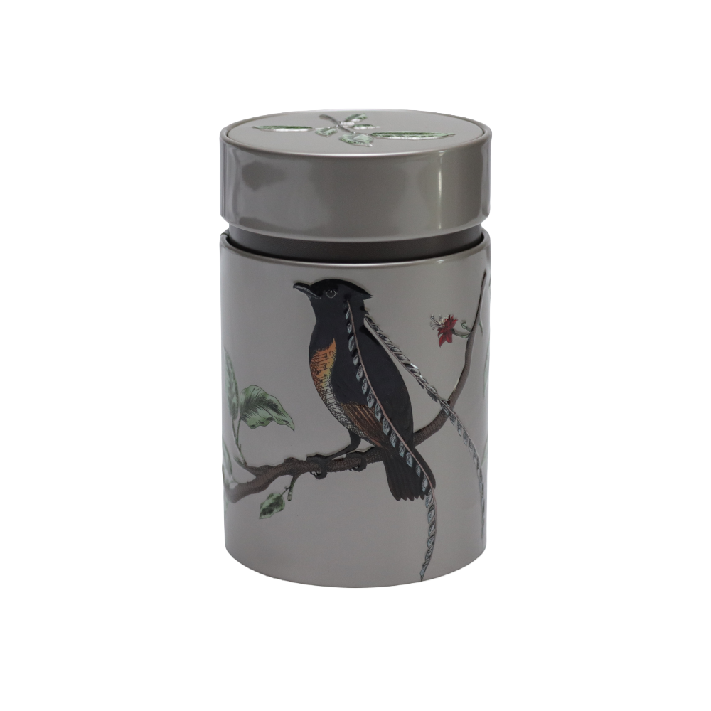 Boîte à thé BIRDS — Eigenart | Ronde, décor poétique & conservation optimale