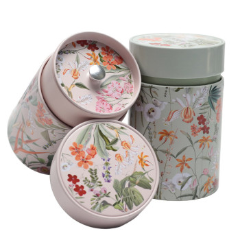 Boîte à Thé MIRA Eigenart - Double Couvercle Hermétique 150g (Rose ou Vert)