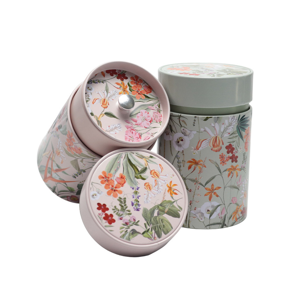 Boîte à Thé MIRA Eigenart - Double Couvercle Hermétique 150g (Rose ou Vert)