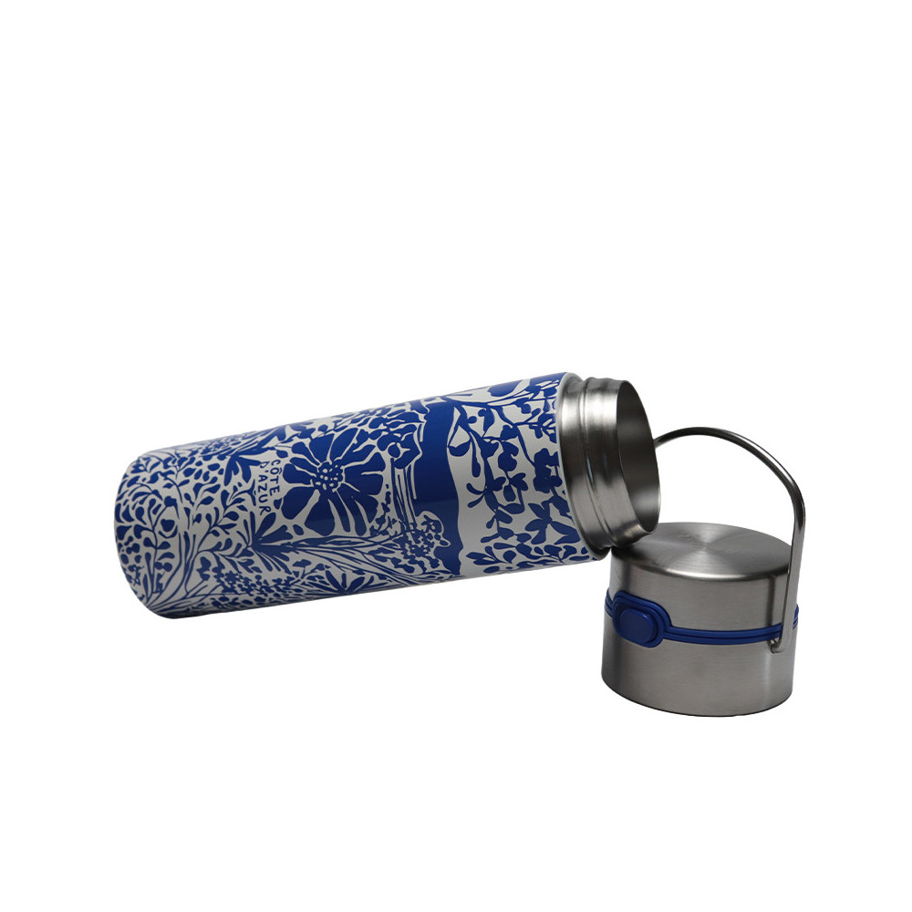 Gourde isotherme LEEZA Côte d’Azur 0,5 L — Eigenart | Design méditerranéen & isolation performante