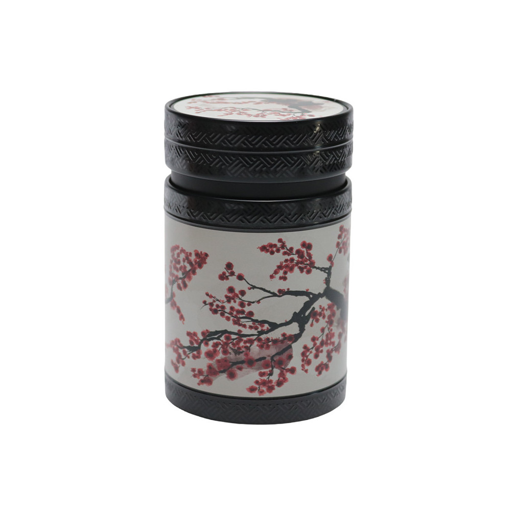 Boîte à Thé AKASHI Eigenart 150g – Double Couvercle (Rouge ou Vert)