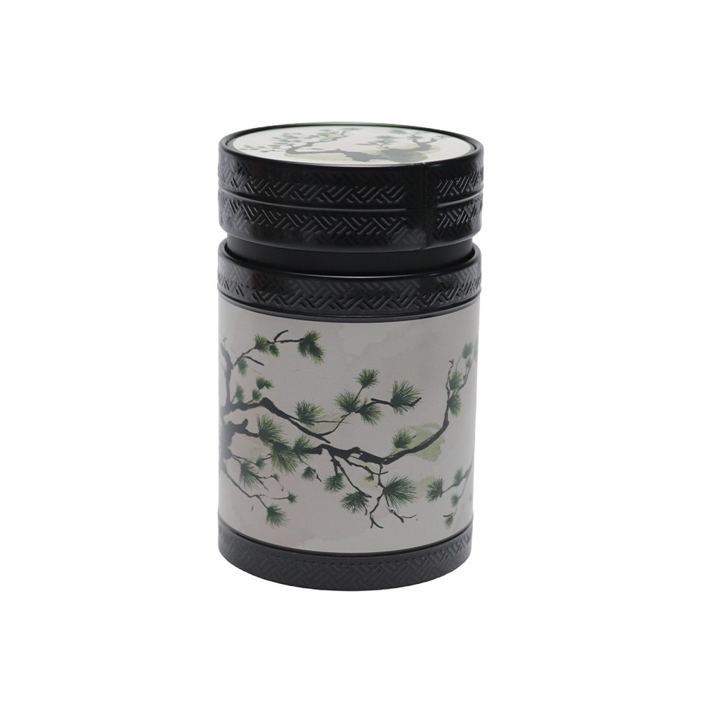 Boîte à Thé AKASHI Eigenart 150g – Double Couvercle (Rouge ou Vert)