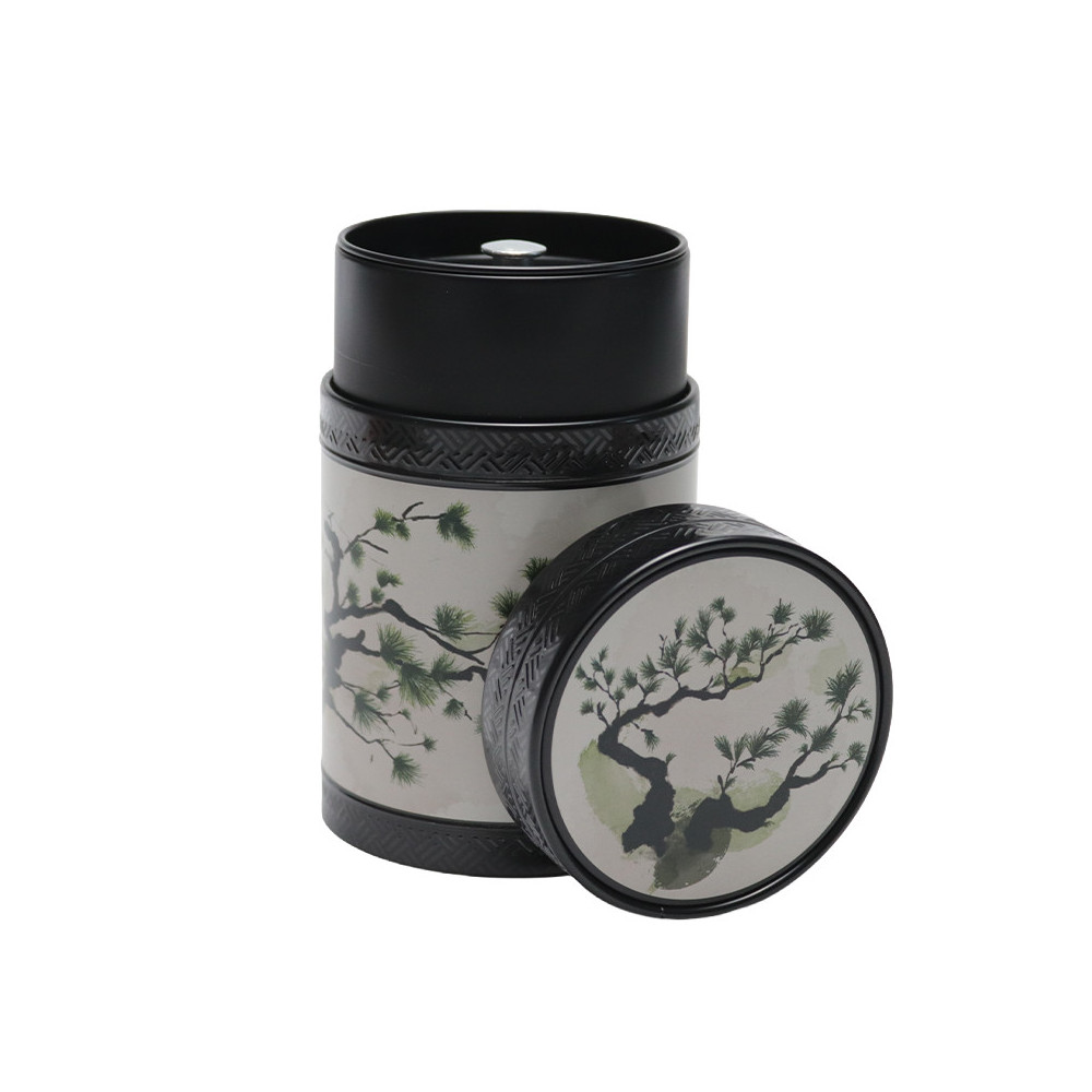 Boîte à Thé AKASHI Eigenart 150g – Double Couvercle (Rouge ou Vert)