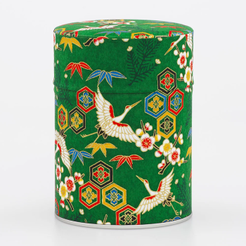 Boîte à thé Washi Esprit Céladon - Décorée main en France
