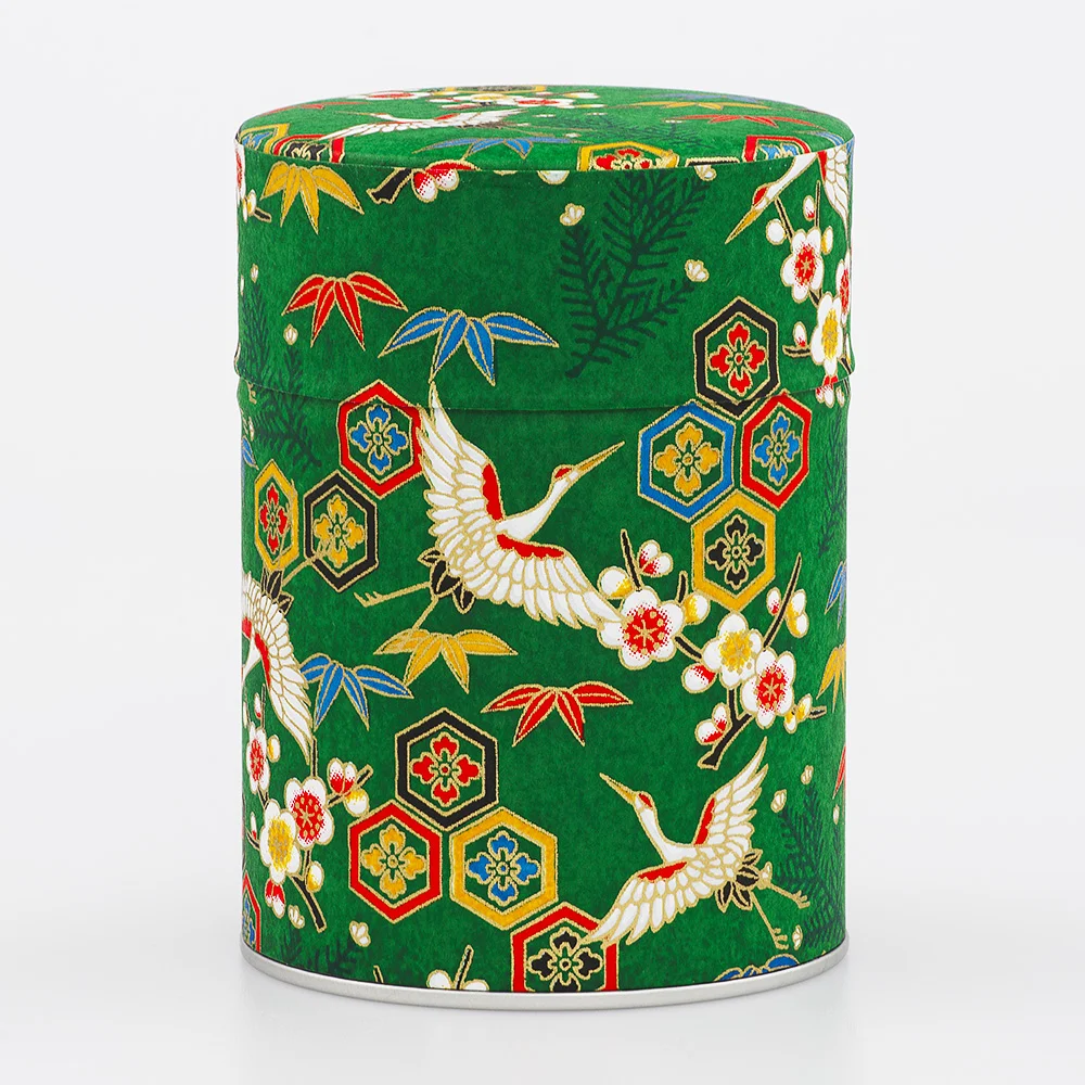 Boîte à thé Washi Esprit Céladon - Décorée main en France