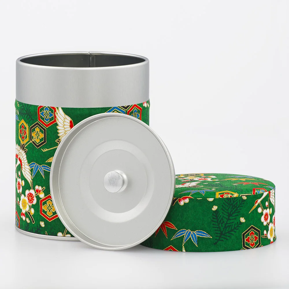 Boîte à thé Washi Esprit Céladon - Décorée main en France