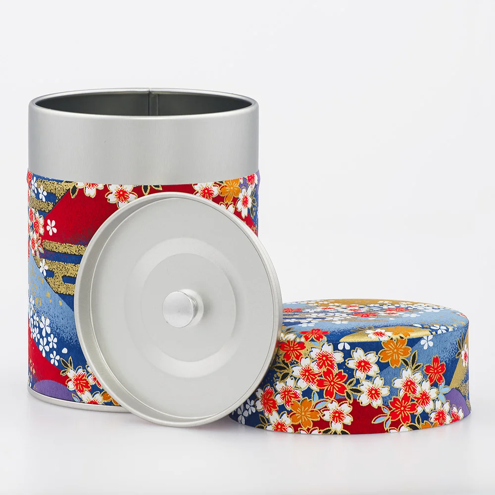 Boîte à thé Washi Esprit Céladon - Décorée main en France
