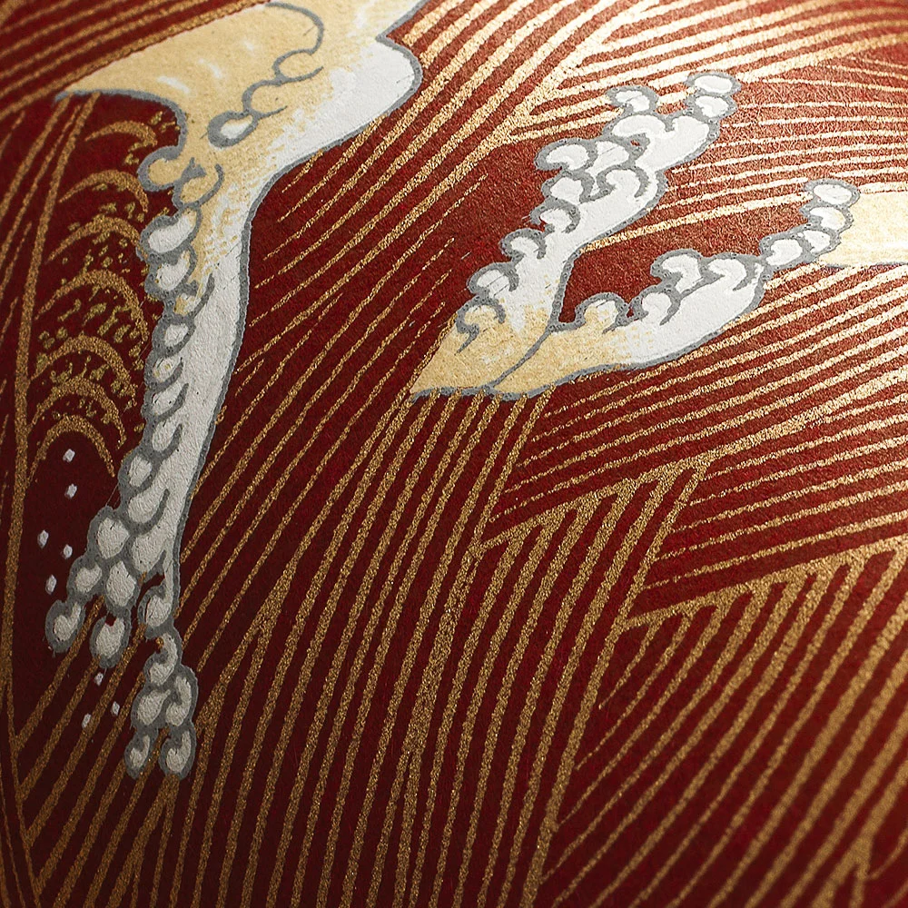 Boîte à thé Washi Esprit Céladon - Décorée main en France