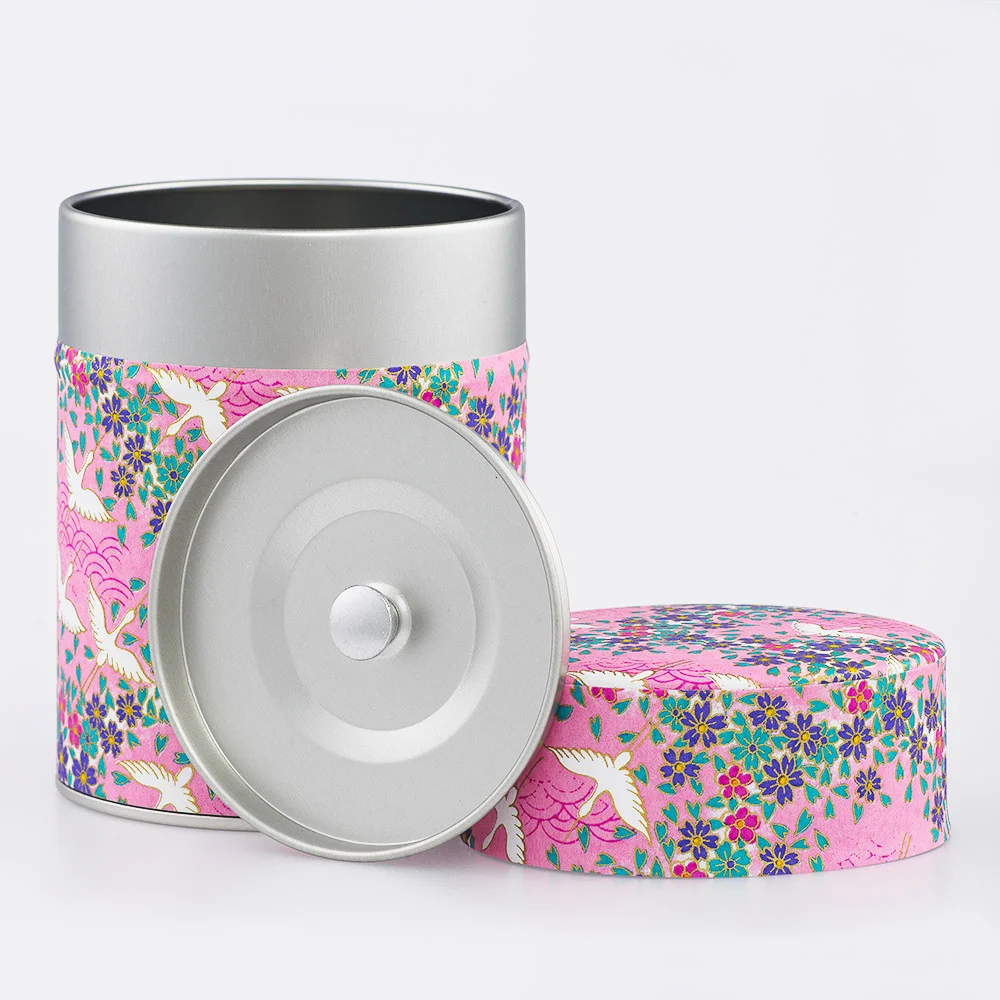 Boîte à thé Washi Esprit Céladon - Décorée main en France