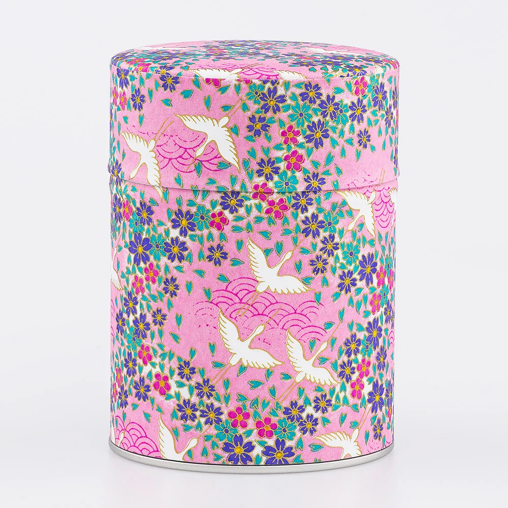 Boîte à thé Washi Esprit Céladon - Décorée main en France