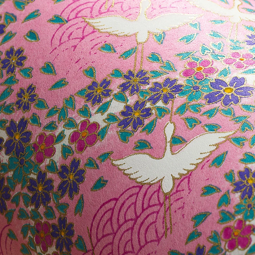 Boîte à thé Washi Esprit Céladon - Décorée main en France