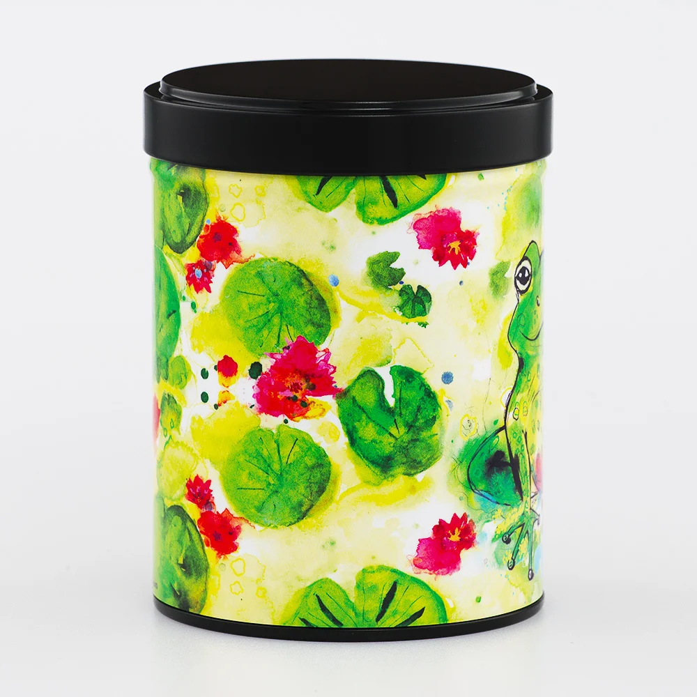 Boîte à thé Grenouille Zen Esprit Céladon - Empilable 100g