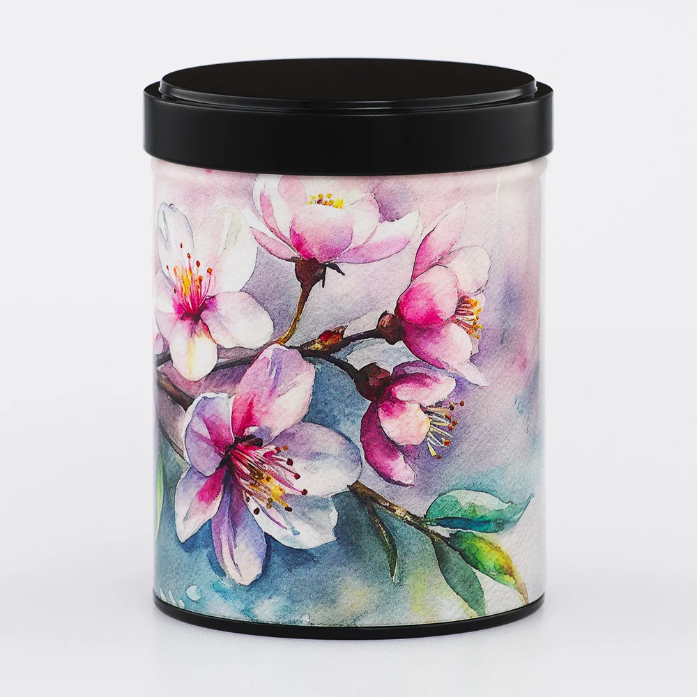 Boîte à thé Cherry Blossom Esprit Céladon - Empilable 100g