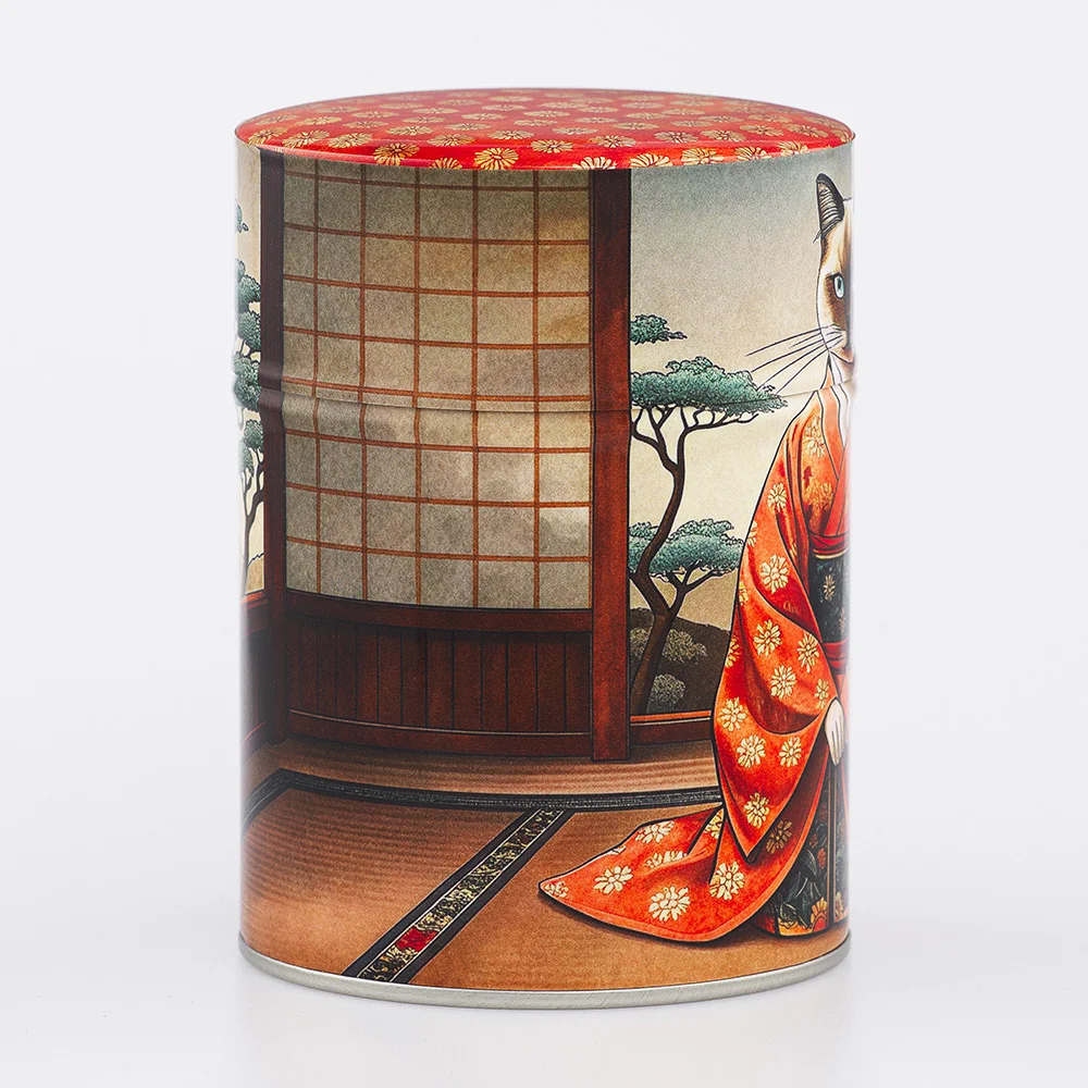 Boîte à thé Mao Mao illustrée Esprit Céladon - Boîte 100g