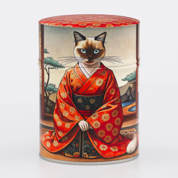 Boîte à thé Mao Mao illustrée Esprit Céladon - Boîte 100g