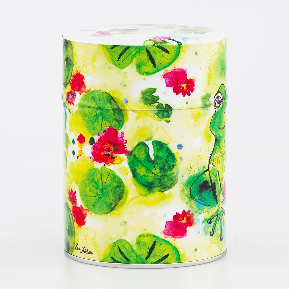 Boîte à thé Grenouille Zen Esprit Céladon - Décor continu 100g