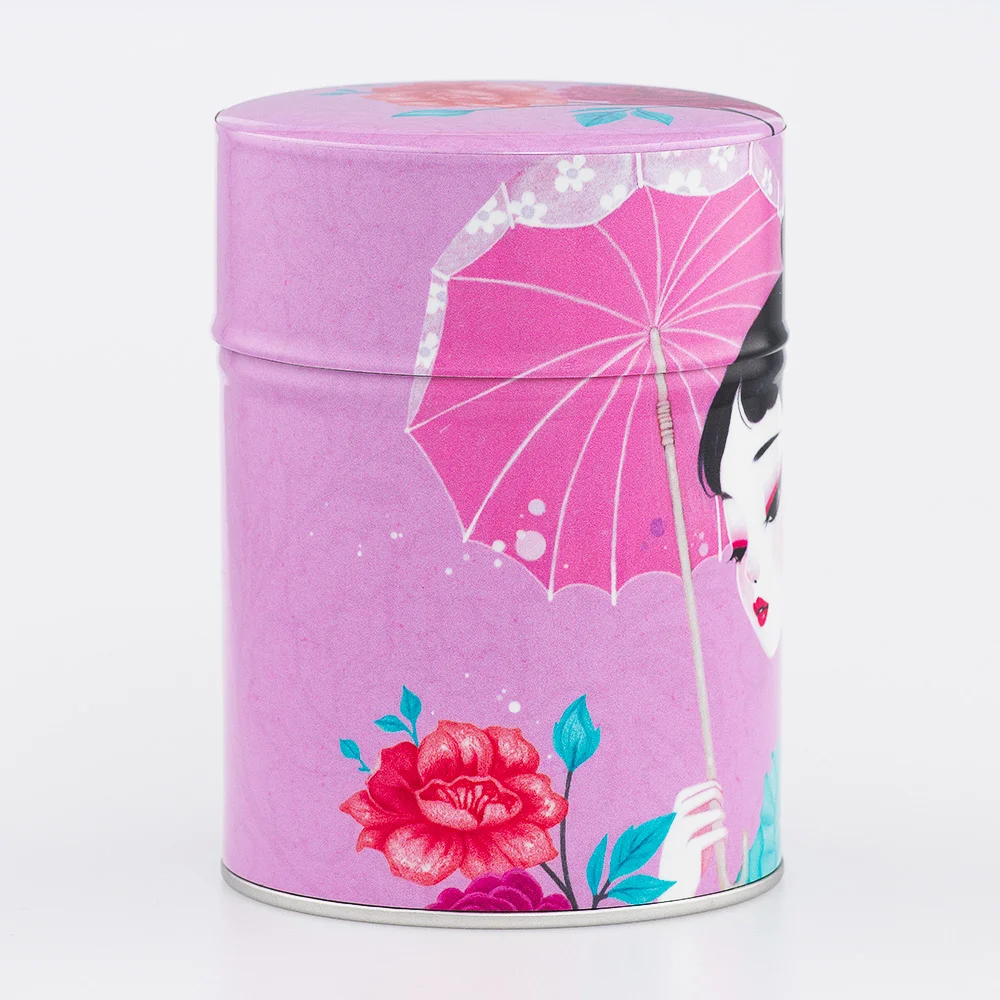 Boîte à thé Yuzuki Esprit Céladon - Décor continu Femme Japonaise