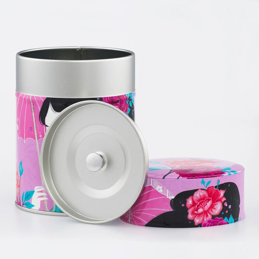 Boîte à thé Yuzuki Esprit Céladon - Décor continu Femme Japonaise