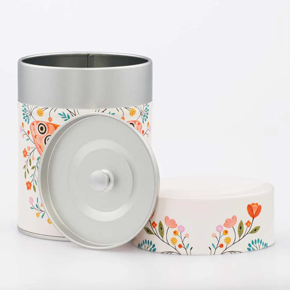 Boîte à thé Azuré Esprit Céladon - Décor papillon 100g