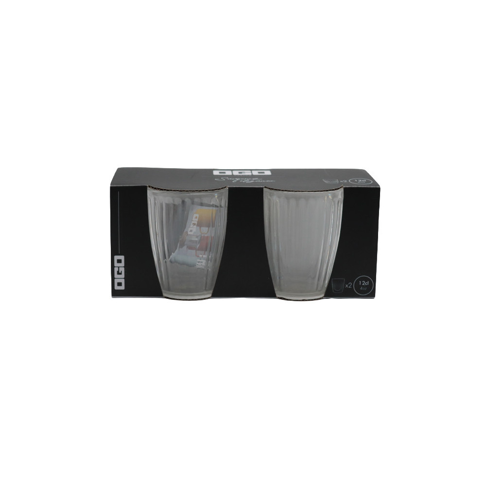 Verres double paroi Héra 12cl OGO Living - Lot de 2