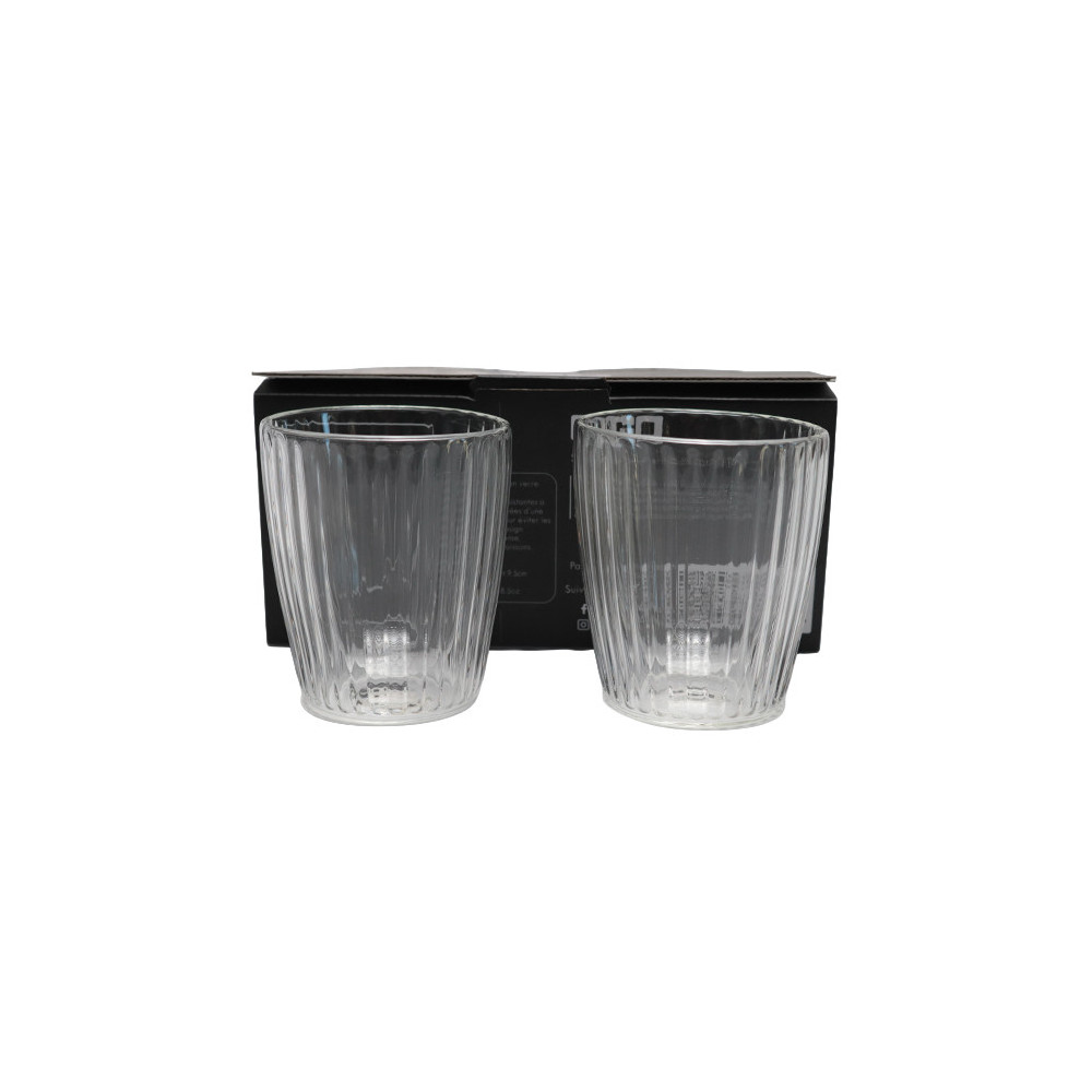Lot de 2 verres double paroi Héra 25cl OGO Living - Design Moderne
