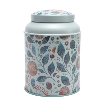Boîte à Thé Métal Linnea Green Eigenart 175g - Design Botanique Scandinave