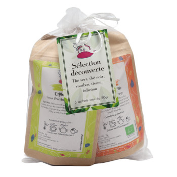 Pochon Découverte My Sweet Tea - Coffret 5 Saveurs Thématiques 100g