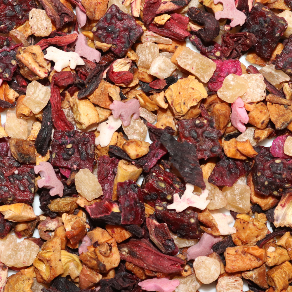 Eau de fruits Framboise & Grenadine sans théine - Au Pays des Licornes