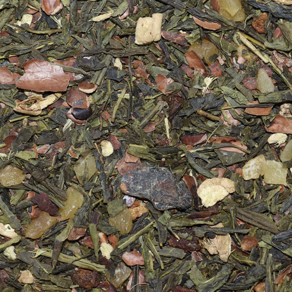 Thé Vert Poire, Cacao & Gingembre - Gourmandise d'Automne