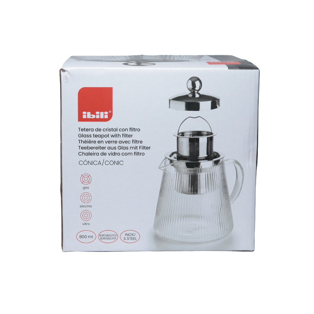 Théière Verre Borosilicate IBILI Cónica 800ml | MY SWEET TEA
