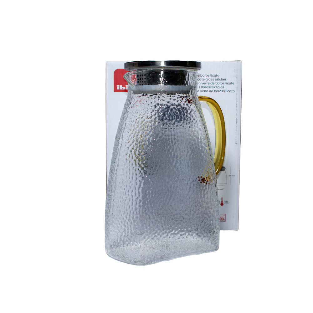 Pichet Verre Borosilicate IBILI 1,5L Filtre Inox | MY SWEET TEA